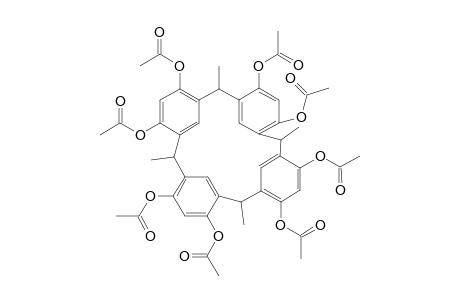 2,8,14,20-Tetramethylpentacyclo-(19,3,1,1,1,1)octacosa-1(25),3,5,7,(28),9,11,13(27),15,17,19(26),21,23-dodecaene-4,6,10,12,18,22,24-octoloctacetate (stereoisomer)