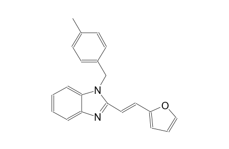 1H-benzimidazole, 2-[(E)-2-(2-furanyl)ethenyl]-1-[(4-methylphenyl)methyl]-