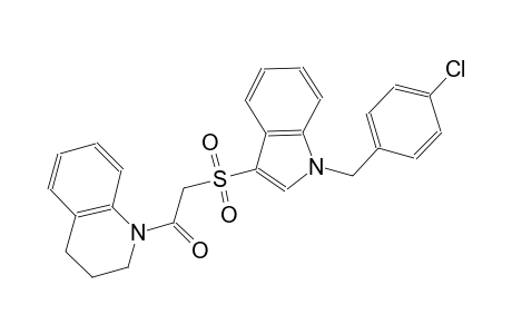 quinoline, 1-[[[1-[(4-chlorophenyl)methyl]-1H-indol-3-yl]sulfonyl]acetyl]-1,2,3,4-tetrahydro-