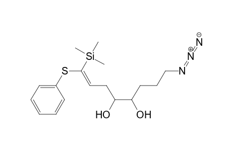 1-Octene-4,5-diol, 8-azido-1-(phenylthio)-1-(trimethylsilyl)-