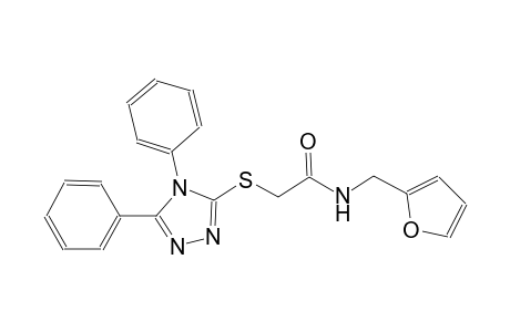 2-[(4,5-diphenyl-4H-1,2,4-triazol-3-yl)sulfanyl]-N-(2-furylmethyl)acetamide