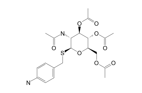 S-(4-AMINOBENZYL)-2-ACETAMIDO-3,4,6-TRI-O-ACETYL-2-DEOXY-1-THIO-BETA-D-GLUCOPYRNOSIDE