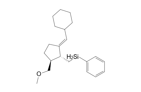 (1E,2R*,3S*)-1-(Cyclohexylmethylene)-3-[(methoxy)methyl]-2-[(phenylsilyl)methyl]cyclopentane
