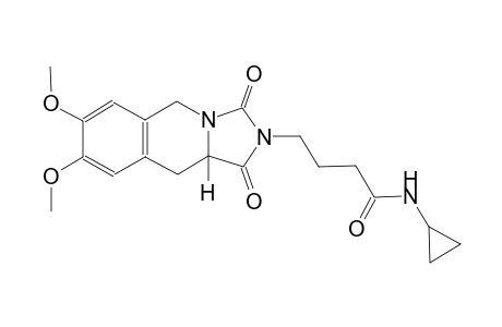 imidazo[1,5-b]isoquinoline-2-butanamide, N-cyclopropyl-1,2,3,5,10,10a-hexahydro-7,8-dimethoxy-1,3-dioxo-, (10aS)-