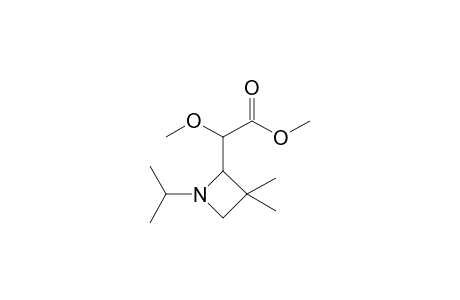 Methyl (1-isopropyl-3,3-dimethyl-2-azetidinyl)(methoxy)acetate