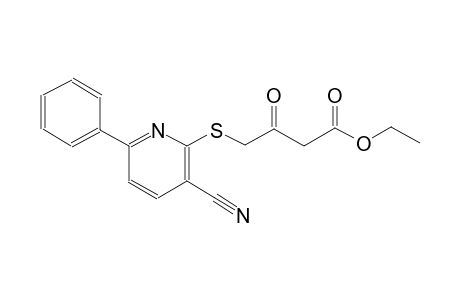 butanoic acid, 4-[(3-cyano-6-phenyl-2-pyridinyl)thio]-3-oxo-, ethyl ester