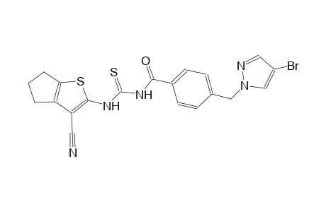 N-{4-[(4-bromo-1H-pyrazol-1-yl)methyl]benzoyl}-N'-(3-cyano-5,6-dihydro-4H-cyclopenta[b]thien-2-yl)thiourea