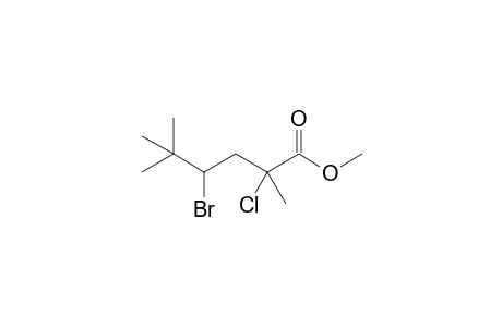 4-Bromo-2-chloro-2,5,5-trimethyl-hexanoic acid methyl ester