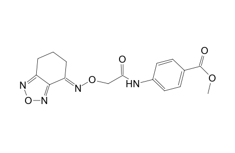 Benzoic acid, 4-[2-(6,7-dihydro-5H-benzo[1,2,5]oxadiazol-4-ylideneaminooxy)acetylamino]-, methyl ester