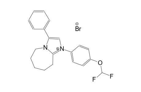 1-[4-(difluoromethoxy)phenyl]-3-phenyl-6,7,8,9-tetrahydro-5H-imidazo[1,2-a]azepin-1-ium bromide