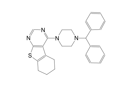 benzo[4,5]thieno[2,3-d]pyrimidine, 4-[4-(diphenylmethyl)-1-piperazinyl]-5,6,7,8-tetrahydro-