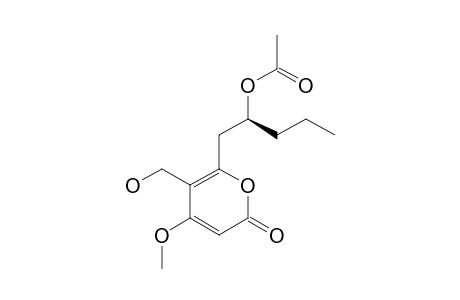 PYRENOCINE-L;(S)-1-[3-(HYDROXYMETHYL)-4-METHOXY-6-OXO-6H-PYRAN-2-YL]-PENTAN-2-YL-ACETATE