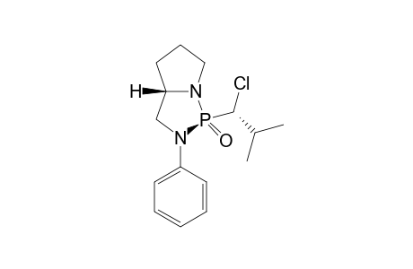 (1S,3aS)-1-((R)-1-Chloro-2-methyl-propyl)-2-phenyl-hexahydro-pyrrolo[1,2-c][1,3,2]diazaphopsphole 1-oxide