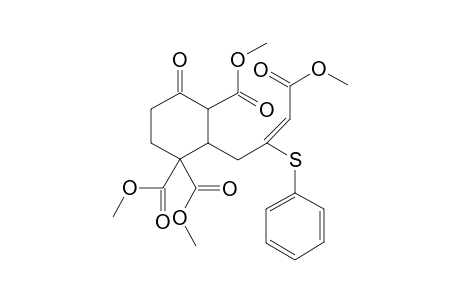 2-[(E)-4-methoxy-4-oxo-2-(phenylthio)but-2-enyl]-4-oxocyclohexane-1,1,3-tricarboxylic acid trimethyl ester