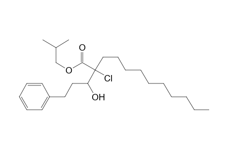Isobutyl 2-Chloro-2-(1-hydroxy-3-phenylpropyl)dodecanoate