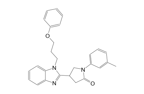 1-(3-methylphenyl)-4-[1-(3-phenoxypropyl)-1H-benzimidazol-2-yl]-2-pyrrolidinone