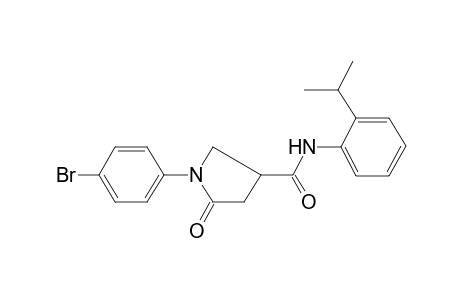 1-(4-bromophenyl)-5-keto-N-o-cumenyl-pyrrolidine-3-carboxamide