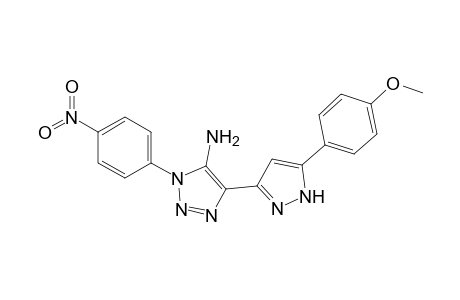 5-Amino-4-[5-(4-methoxyphenyl)pyrazol-3-yl]-1-(4-nitrophenyl)-1,2,3-triazole