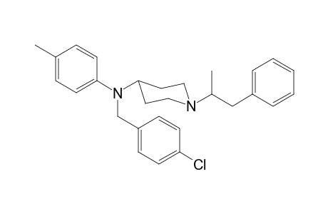 N-4-Chlorobenzyl-N-4-methylphenyl-1-(1-phenylpropan-2-yl)piperidin-4-amine
