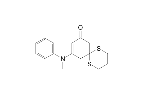 Cyclohex-3-ene-3-(N-methyl-N-phenylamino)-5-oxo-spiro[1,2'-(1",3"-dithiane)
