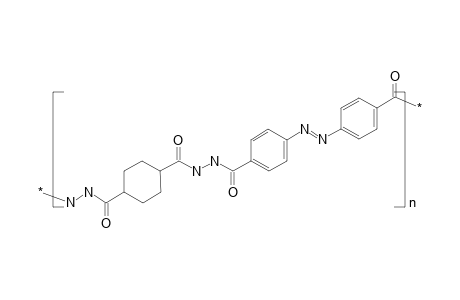 Poly(4,4'-azodibenzene cyclohexyl-1,4-hydrazide)