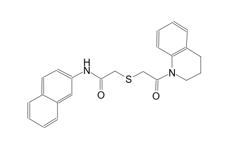 acetamide, 2-[[2-(3,4-dihydro-1(2H)-quinolinyl)-2-oxoethyl]thio]-N-(2-naphthalenyl)-