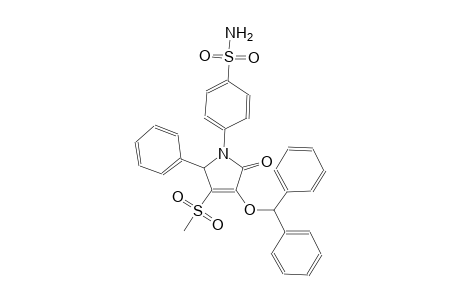 4-[3-(benzhydryloxy)-4-(methylsulfonyl)-2-oxo-5-phenyl-2,5-dihydro-1H-pyrrol-1-yl]benzenesulfonamide