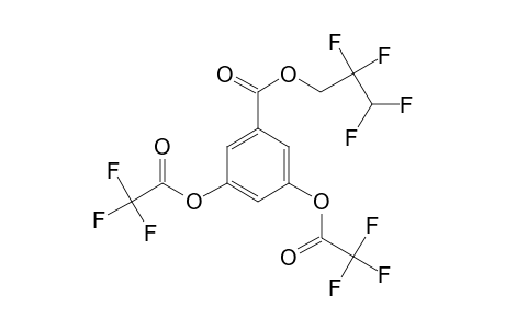 3,5-Dihydroxybenzoic acid, o,o'-bis(trifluoroacetyl)-, 2,2,3,3-tetrafluoro-1-propyl ester