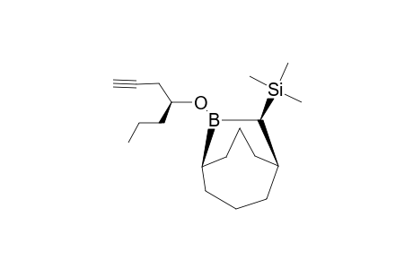 (10-R)-B-((4-S)-1-HEPTYN-4-OXY)-10-TRIMETHYLSILYL-9-BORABICYCLO-[3.3.2]-DECANE