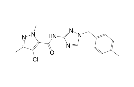 4-chloro-1,3-dimethyl-N-[1-(4-methylbenzyl)-1H-1,2,4-triazol-3-yl]-1H-pyrazole-5-carboxamide