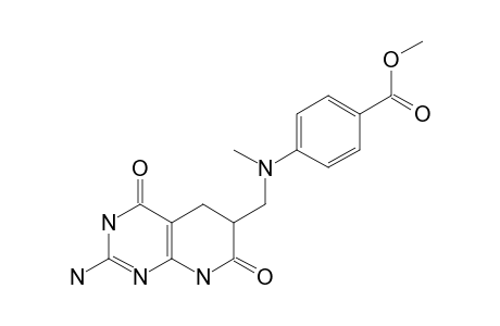 METHYL-4-[N-(2-AMINO-4,7-DIOXO-3,4,5,6,7,8-HEXAHYDROPYRIDO-[2,3-D]-PYRIMIDIN-6-YLMETHYL)-N-METHYLAMINO]-BENZOATE