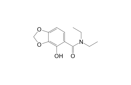 1,3-Benzodioxole-5-carboxamide, N,N-diethyl-4-hydroxy-