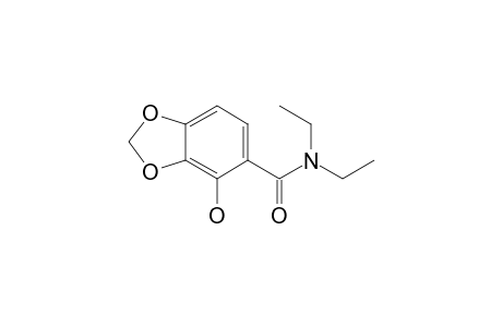 1,3-Benzodioxole-5-carboxamide, N,N-diethyl-4-hydroxy-