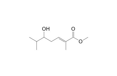 2-Heptenoic acid, 5-hydroxy-2,6-dimethyl-, methyl ester, (E)-