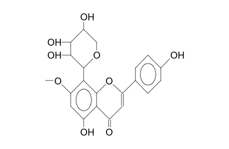 8-C-A-L-Arabinopyranosyl-genkwanin