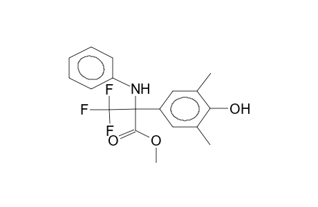 methyl 2-phenylamino-2-(3,5-dimethyl-4-hydroxyphenyl)-3,3,3-trifluoropropanoate