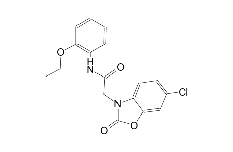 2-(6-chloro-2-oxo-1,3-benzoxazol-3(2H)-yl)-N-(2-ethoxyphenyl)acetamide