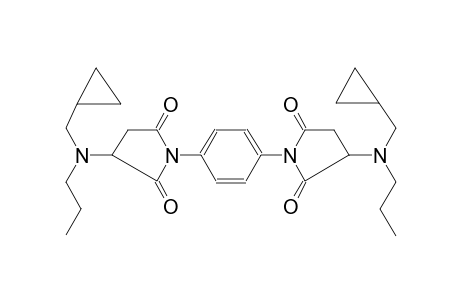 1,1'-(1,4-phenylene)bis(3-((cyclopropylmethyl)(propyl)amino)pyrrolidine-2,5-dione)