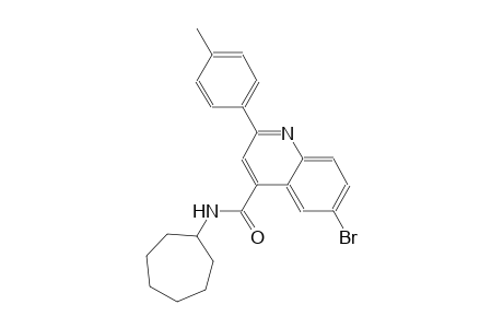 6-bromo-N-cycloheptyl-2-(4-methylphenyl)-4-quinolinecarboxamide