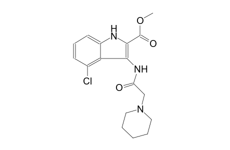 methyl 4-chloro-3-[(1-piperidinylacetyl)amino]-1H-indole-2-carboxylate