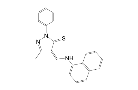 (4Z)-5-methyl-4-[(1-naphthylamino)methylene]-2-phenyl-2,4-dihydro-3H-pyrazole-3-thione