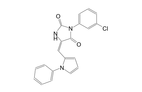 (5E)-3-(3-chlorophenyl)-5-[(1-phenyl-1H-pyrrol-2-yl)methylene]-2,4-imidazolidinedione
