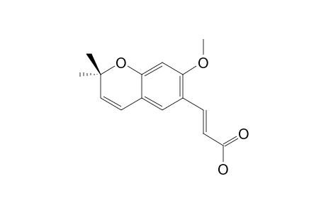 3-(7-METHOXY-2,2-DIMETHYL-2H-6-CHROMENYL)-(E)-PROPENOIC-ACID