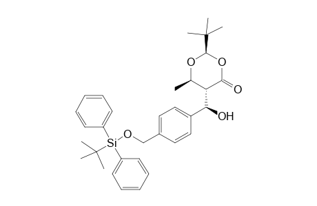 (2R,5R,6R)-2-(t-Butyl)-5-{(R)-4'-{[(t-butyl)diphenylsilyloxy]methyl}phenyl}hydroxymethyl}-6-methyl-1,3-dioxan-4-one