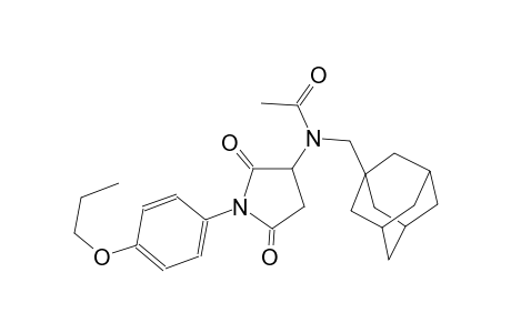 acetamide, N-[2,5-dioxo-1-(4-propoxyphenyl)-3-pyrrolidinyl]-N-(tricyclo[3.3.1.1~3,7~]dec-1-ylmethyl)-