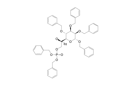 BENZYL-2,3,4-TRI-O-BENZYL-7-O-DIBENZYLPHOSPHONO-L-[6-(2)H]-GLYCERO-ALPHA-D-MANNOHEPTOPYRANOSE