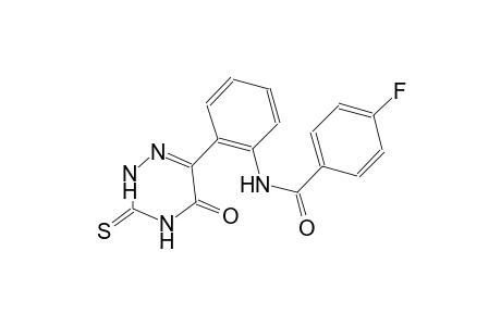 4-fluoro-N-[2-(5-oxo-3-thioxo-2,3,4,5-tetrahydro-1,2,4-triazin-6-yl)phenyl]benzamide
