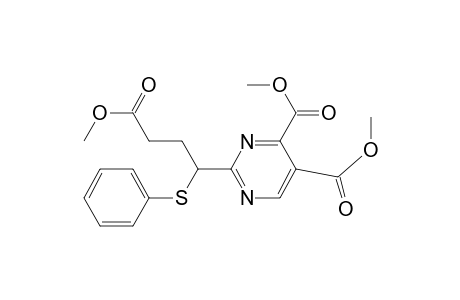 2-[4-keto-4-methoxy-1-(phenylthio)butyl]pyrimidine-4,5-dicarboxylic acid dimethyl ester