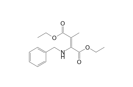 2-Butenedioic acid, 2-methyl-3-[(phenylmethyl)amino]-, diethyl ester