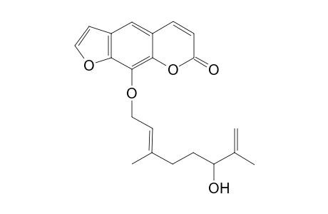 Lansiumarin-C [(E)-8-(6-hydroxy-3,7-dimethylocta-2,7-dienyloxy)psoralen]
